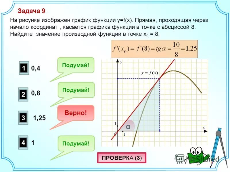 Прямая касается графика функции f x Задание 6. Вариант 16 ЕГЭ 2022