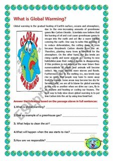 Global warming sentence