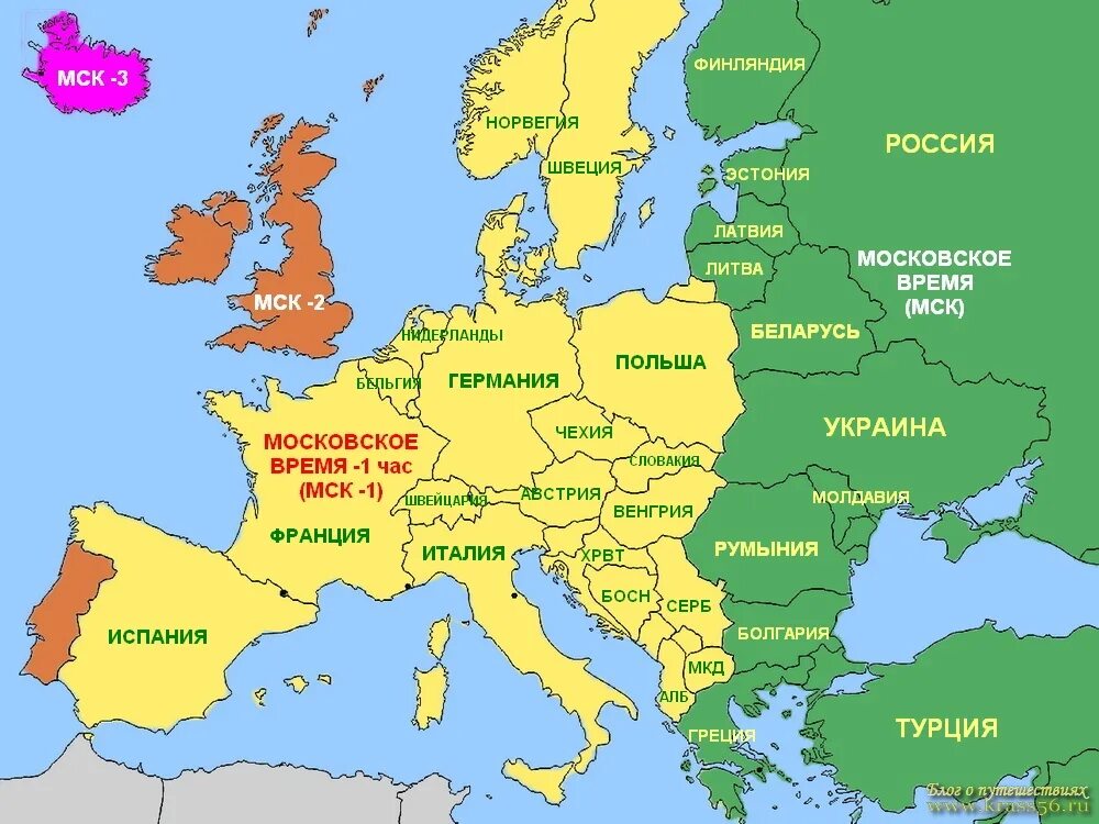 Какое сейчас время в стране. Временные зоны Европы. Карта часовых поясов Европы. Карта - Европа. Часовая карта Европы.