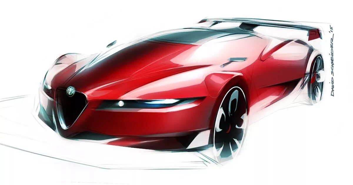 Alfa Romeo Sketch. Альфа Ромео скетч. Машины лакшери класса рисунок. Черный с красным эскиз авто. Design faster