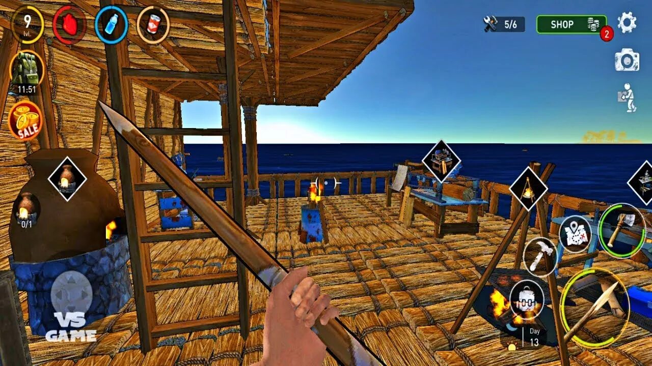 Игра Ocean Nomad. Raft - симулятор выживания Android. Игра nomad survival