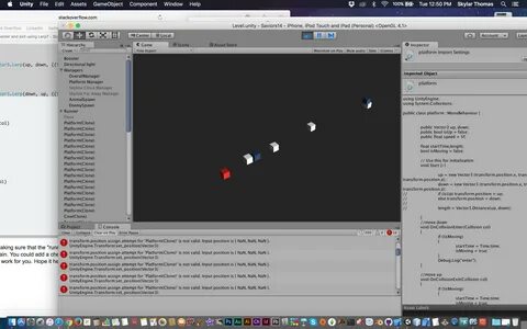 Unity столкновение