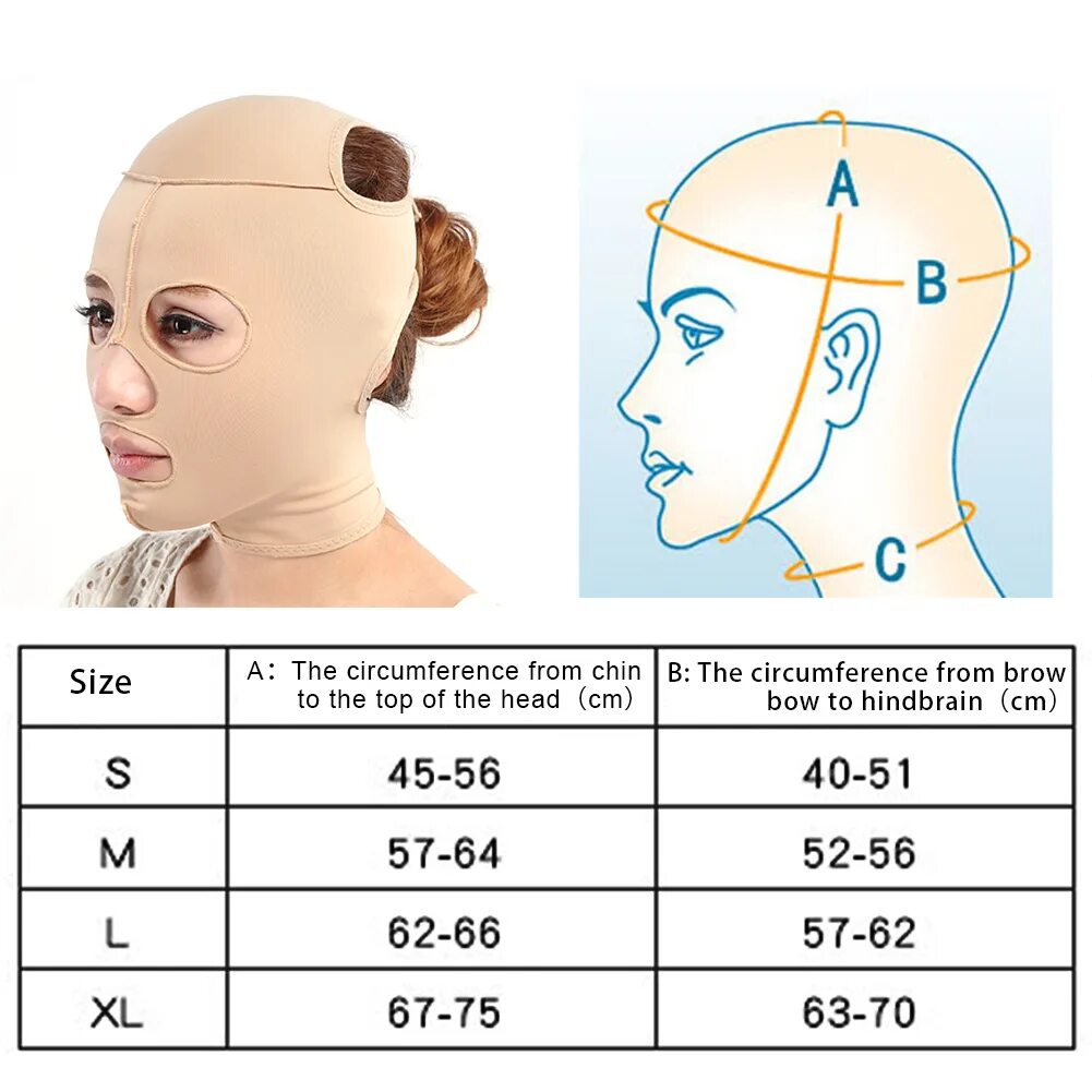Бандаж для коррекции овала лица. Подобрать размер маски для лица. Маска размер l. Как измерить размер лица для маски.