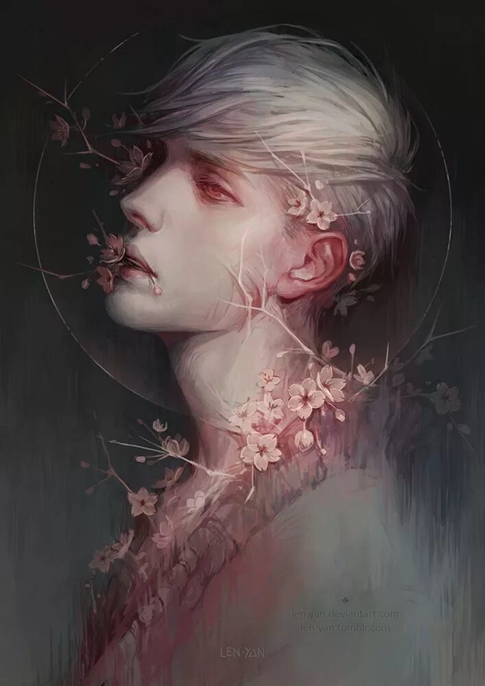 Девушка в цветах арт. Грустные арты. Арты эстетика. Эстетика арты. Девушка с короткими волосами арт.