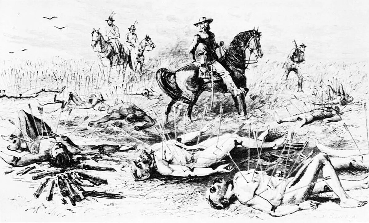 Custer перевод. Смерть Генерала Дюрока. Массовое убийство рисунок.