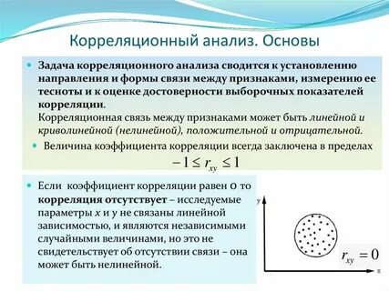 Выявление корреляционной связи между признаками