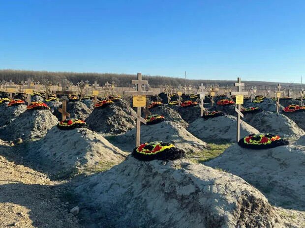 Imagery Shows How a Cemetery for Russian Mercenaries Is Expanding - The New York
