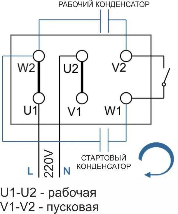 Подключение мотора к контроллеру 5 класс технология. Схема подключения однофазного двигателя с конденсатором на 220 в. Схема обмоток однофазного электродвигателя 220в с конденсатором. Схема подключения конденсатора к электродвигателю 220в вентилятора. Схема асинхронного конденсаторного электродвигателя 220в.