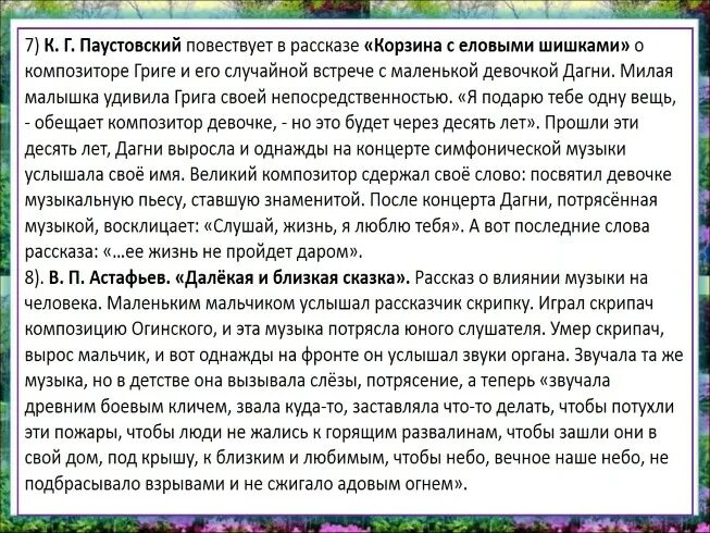 Корзина с еловыми шишками сочинение