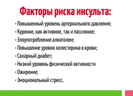 Факторы инсульта