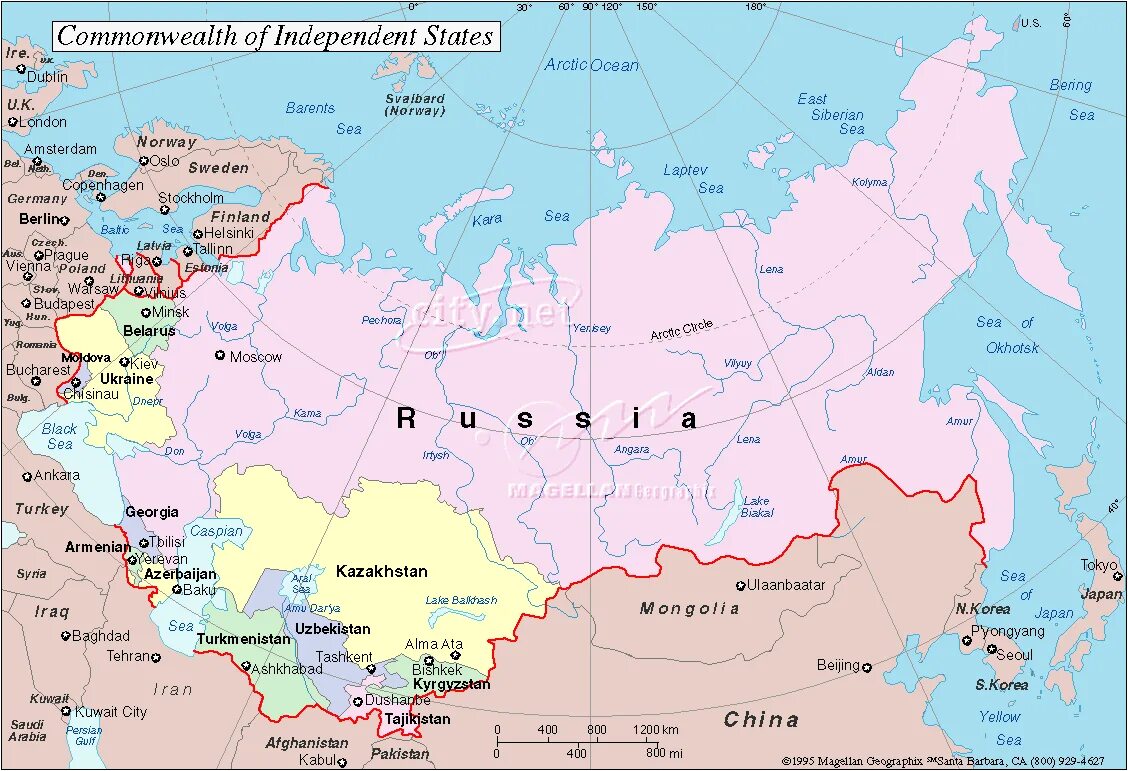 Карта россии с граничащими государствами. Политическая карта СНГ. Карта СНГ со столицами. Страны СНГ граничащие с Россией на карте. Карта СНГ С границами государств.