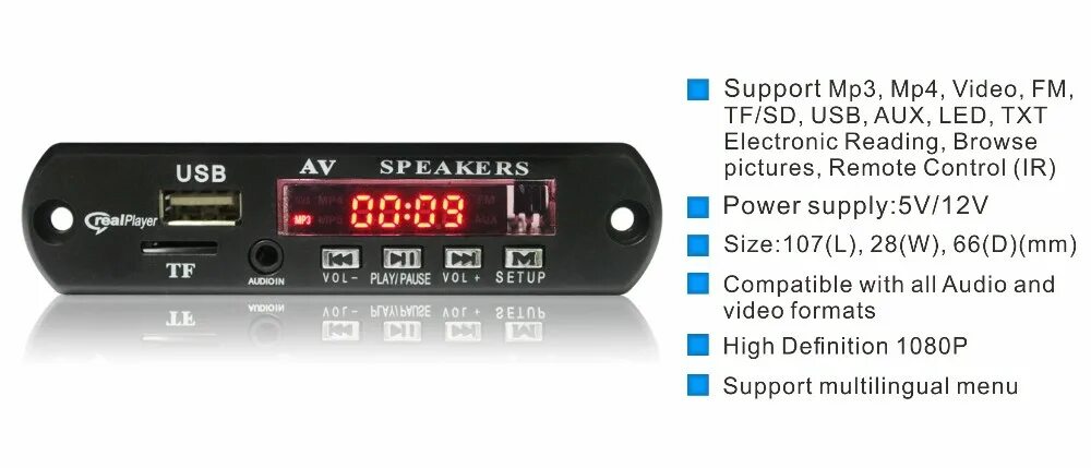 Usb audio player 4pda. Модуль bluetooth aux usb tf fm декодер. модуль плеера с индикатором и пультом. fm mp3 player. usb mp3 player tuner car enteltainment.