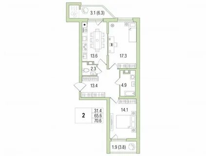 2 комнатные квартиры в красносельском районе