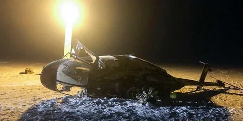 Крушение вертолета с песковым