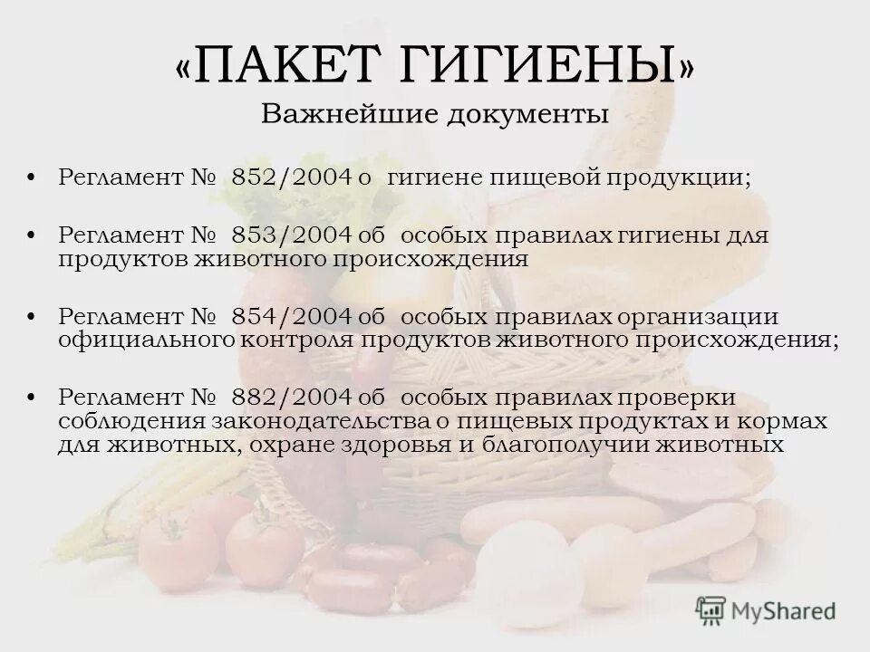 Организация питания акт