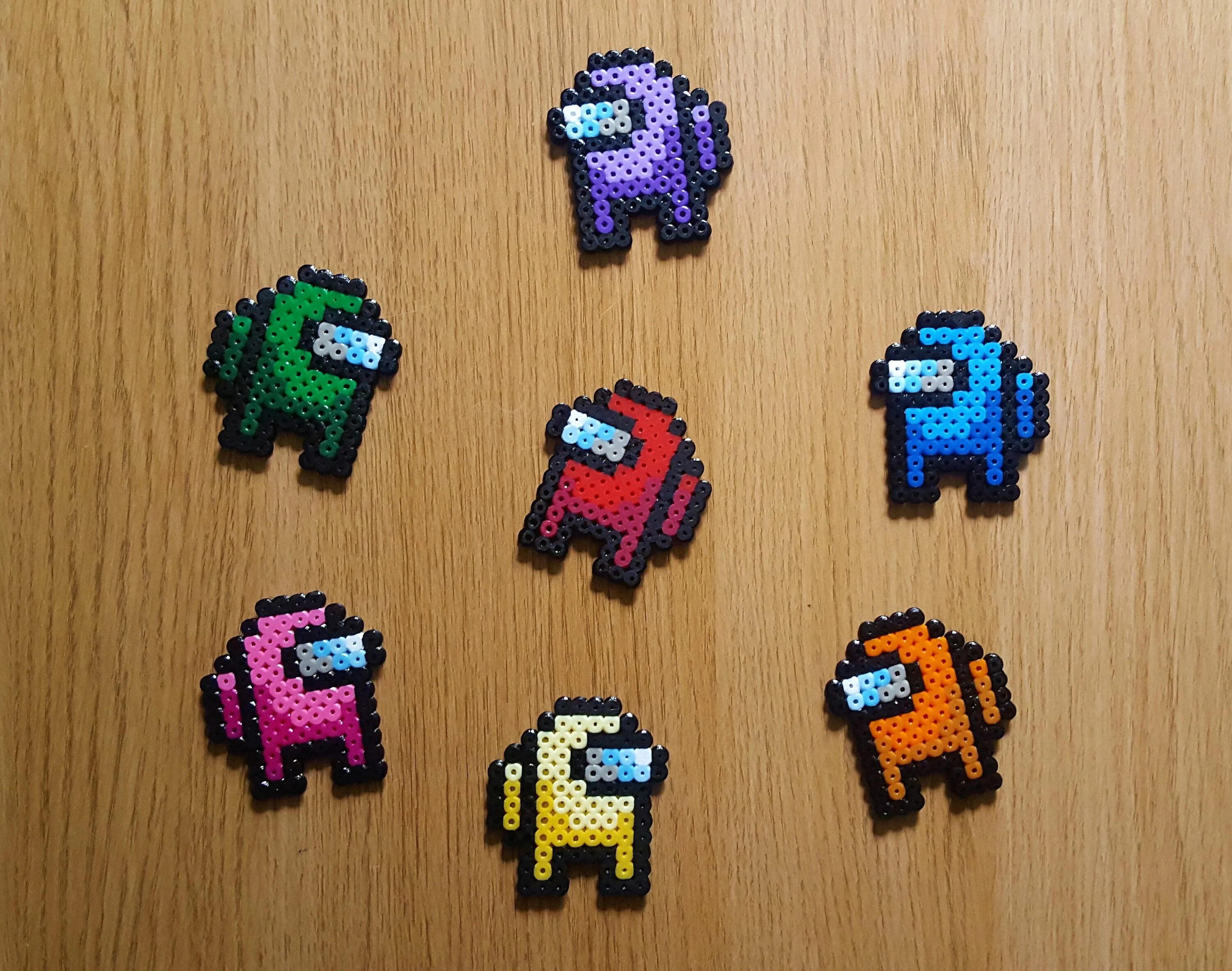 термомозаика амонг ас пиксели. цветное растровое изображение. можно пиксель. можно пиксель. рисунки по пикселям.