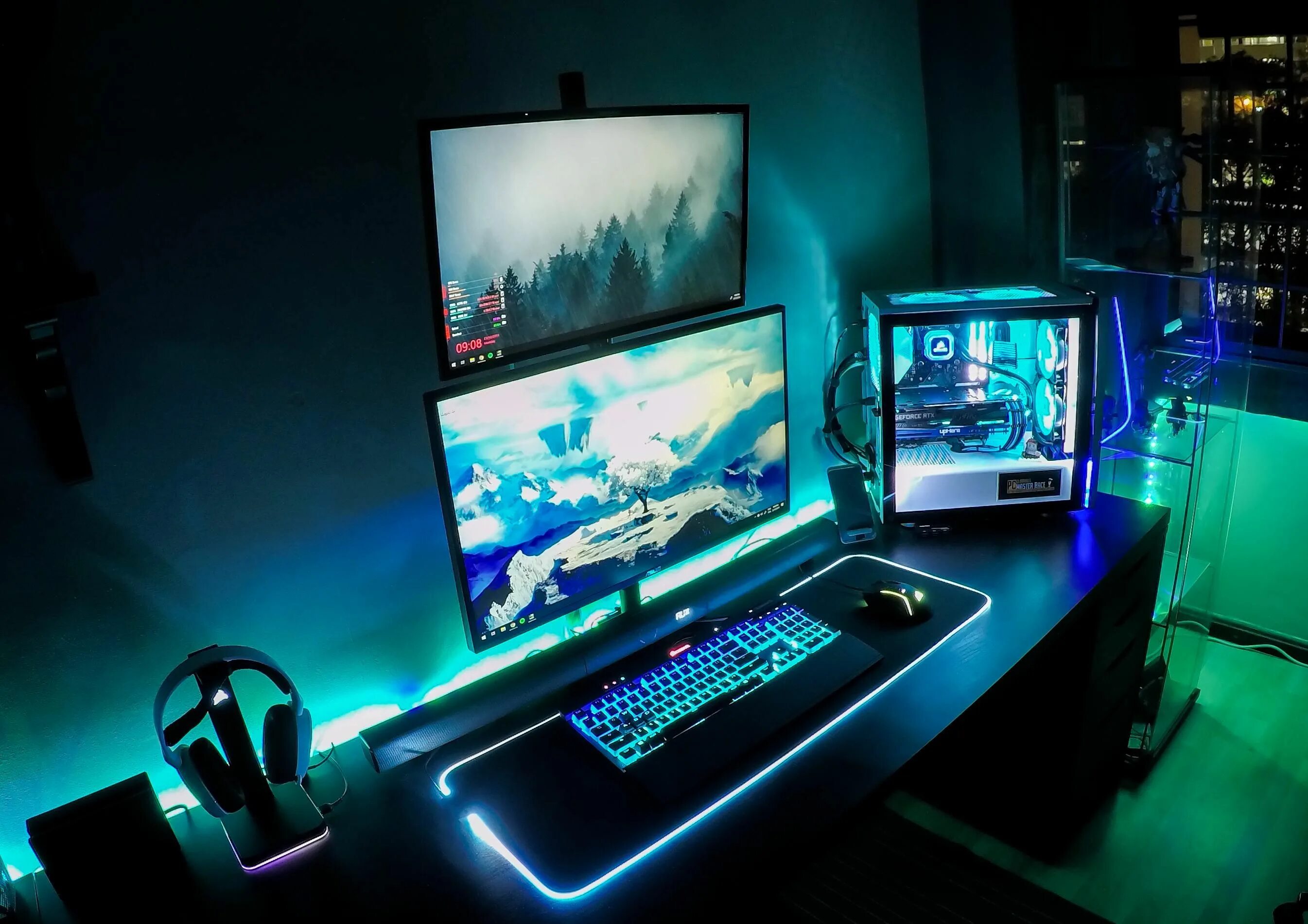 My gaming pc. Гейминг сетап 2020. Игровой сетап геймера икеа. Компьютерная комната. Красивый компьютер.