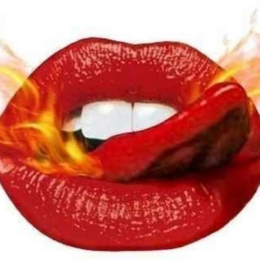 Пламенный поцелуй. Огненный поцелуй. Огненные губы. Жгучий поцелуй. Губы горят после