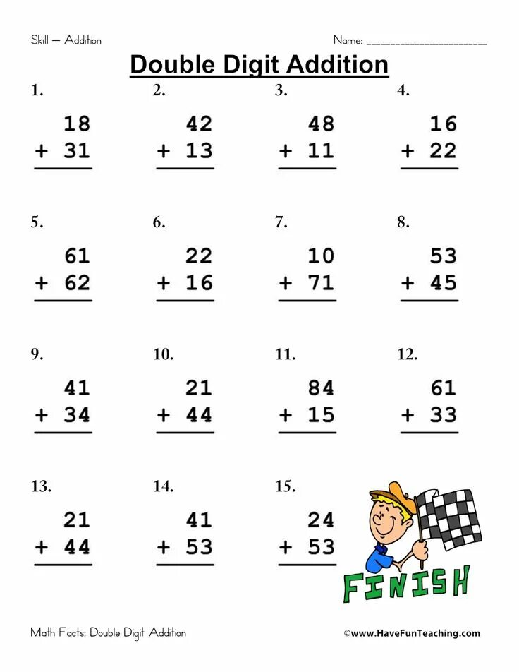 Create addition 1.19 2. Addition worksheet. addition one digit. math worksheets addition and subtraction. double digit.