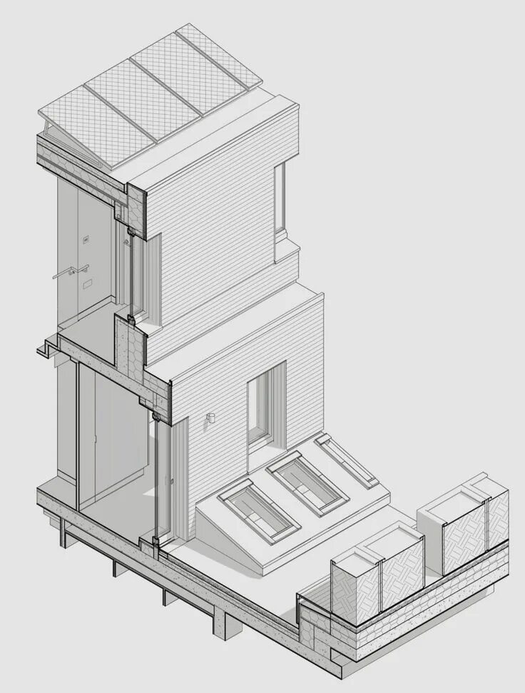 Detail doc. Isometric detail.