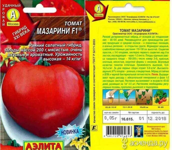 Томат мазарини описание фото