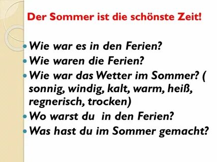 Der sommer