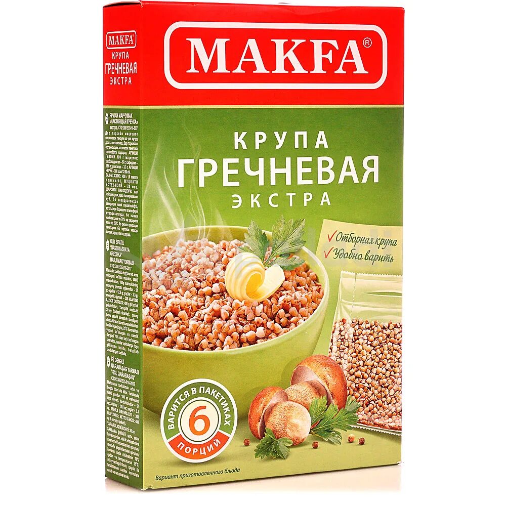 Макфа экстра. Крупа гречневая макфа 400 гр. makfa крупа гречневая ядрица экстра 400г. макфа крупа гречневая ядрица экстра 400 г. макфа крупа гречневая ядрица &quot;настоящая гречка&quot; экстра&quot; 6 пак/400 гр/9.