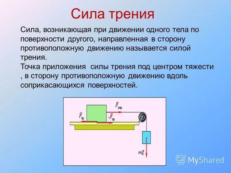 Как изменится сила трения. Сила сопротивления трения. Сила трения и сила сопротивления. Какую силу называют силой трения. Сила трения движения.