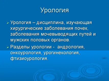 Урология что это