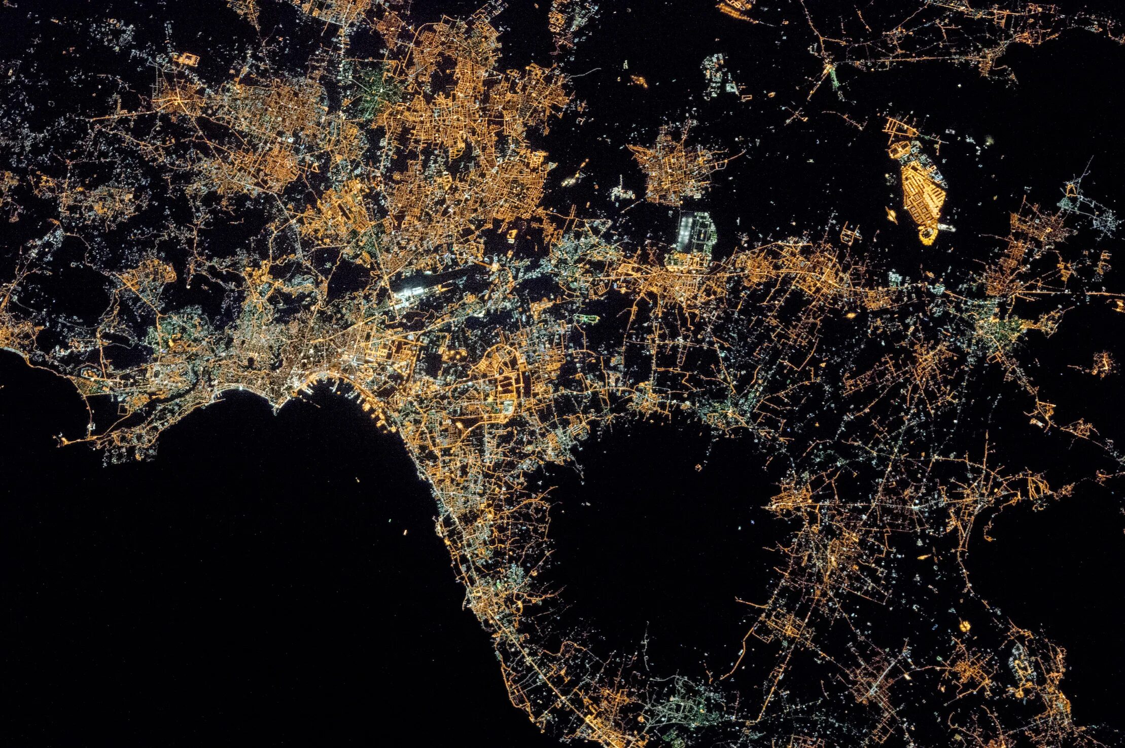 Satellite view map