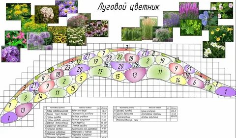 Цветники чертежи