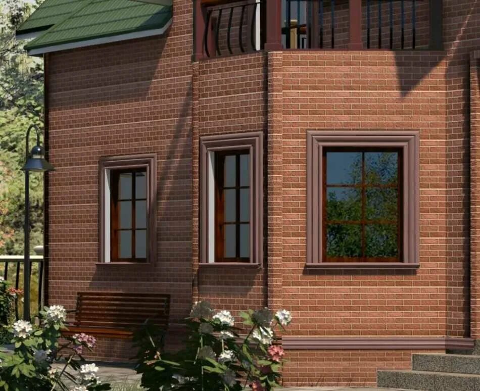 Дом обшитый сайдингом под кирпич. Панели фасадные под кирпич красный альта профиль. Дом обшитый сайдингом под кирпич. Отделка фасада панелями под кирпич. Кирпич песочный стоун хаус юпласт.