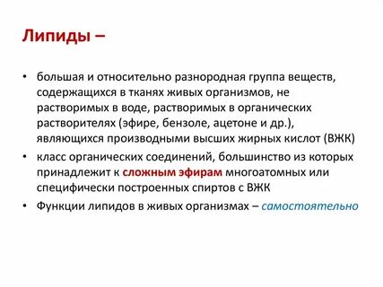 Какие липиды обеспечивают пластичность