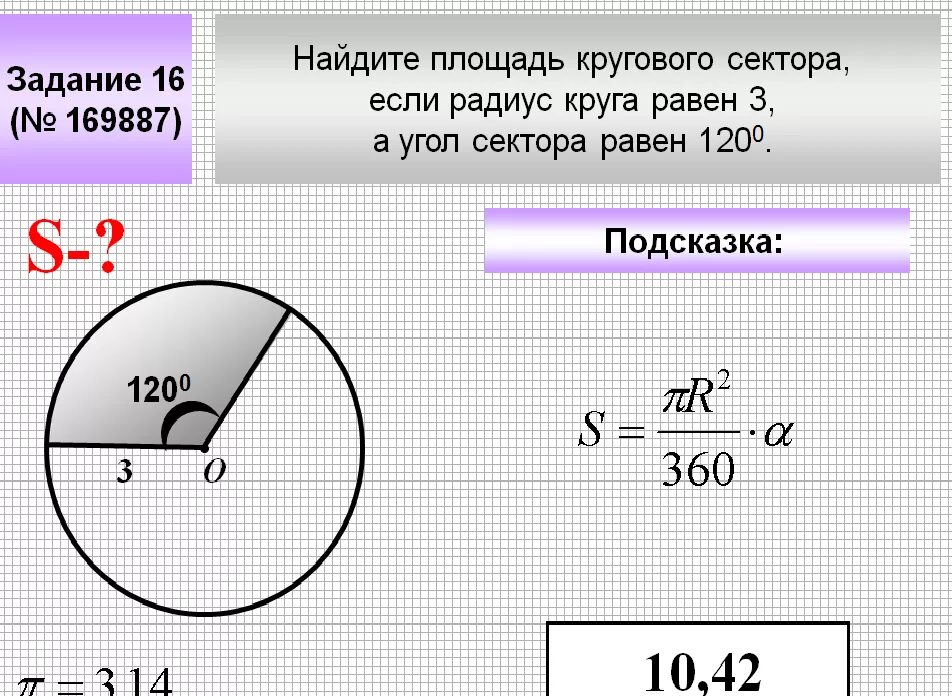 Урок площадь круга сектора сегмента. Как найти площадь кругового сектора. Формулы площади круга и кругового сектора. Площадь сектора окружности.