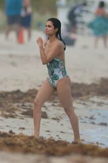 Diane Guerrero in Swimsuit at the beach in Miami. 