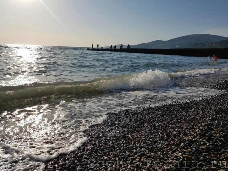 Сочи Адлер черное море. Черное море пляж Лазаревское. Лазаревское пляж волнорезы. Галечный пляж Лазаревское.