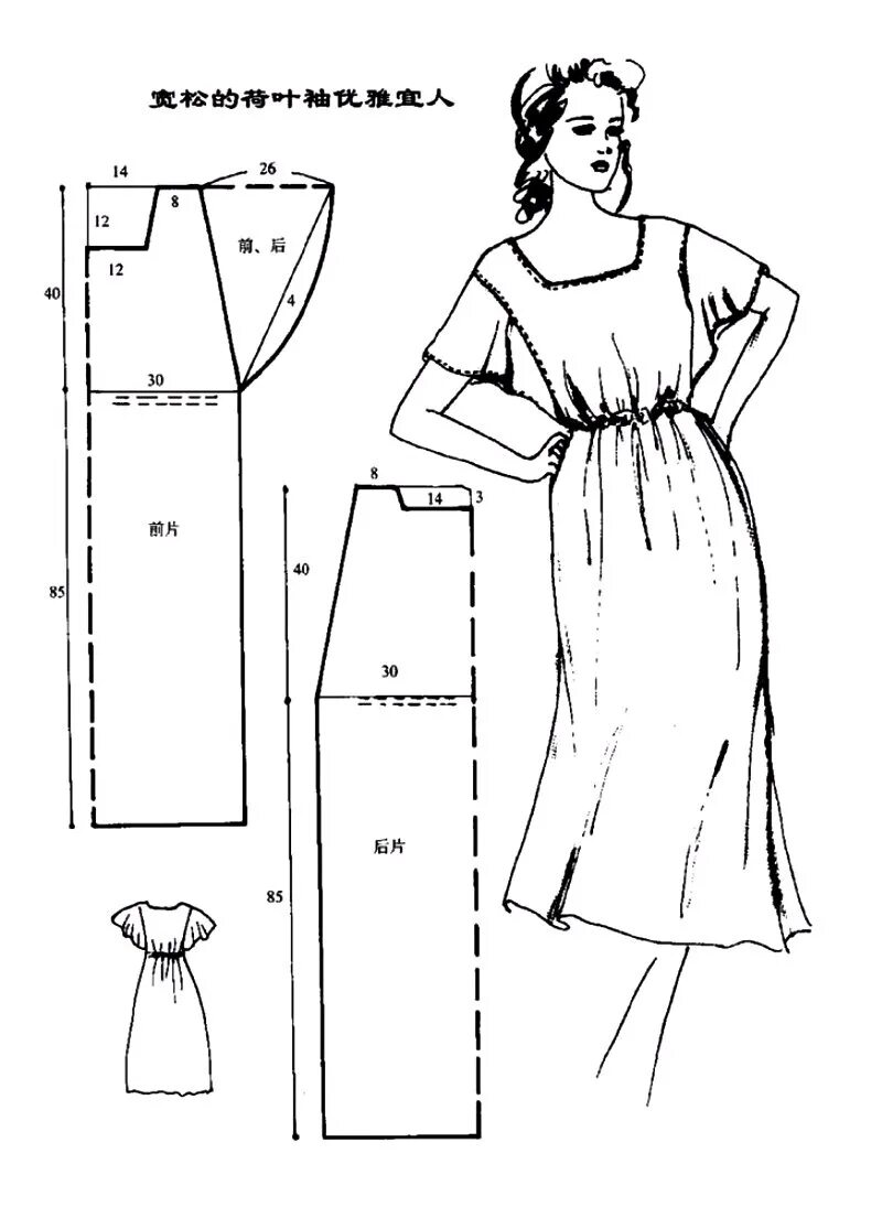 Выкройки летнего платья для начинающих простые выкройки. Выкройка простого платья. Выкройка сарафана.