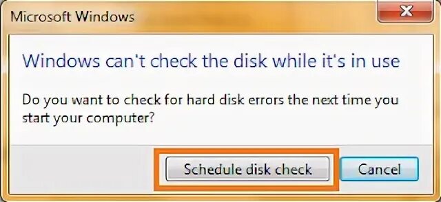 You may cancel the disk check. Перевод check disk.
