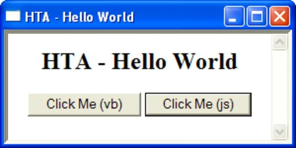 Click world. HTA программы. HTA расширение. Html application. Html hello World.