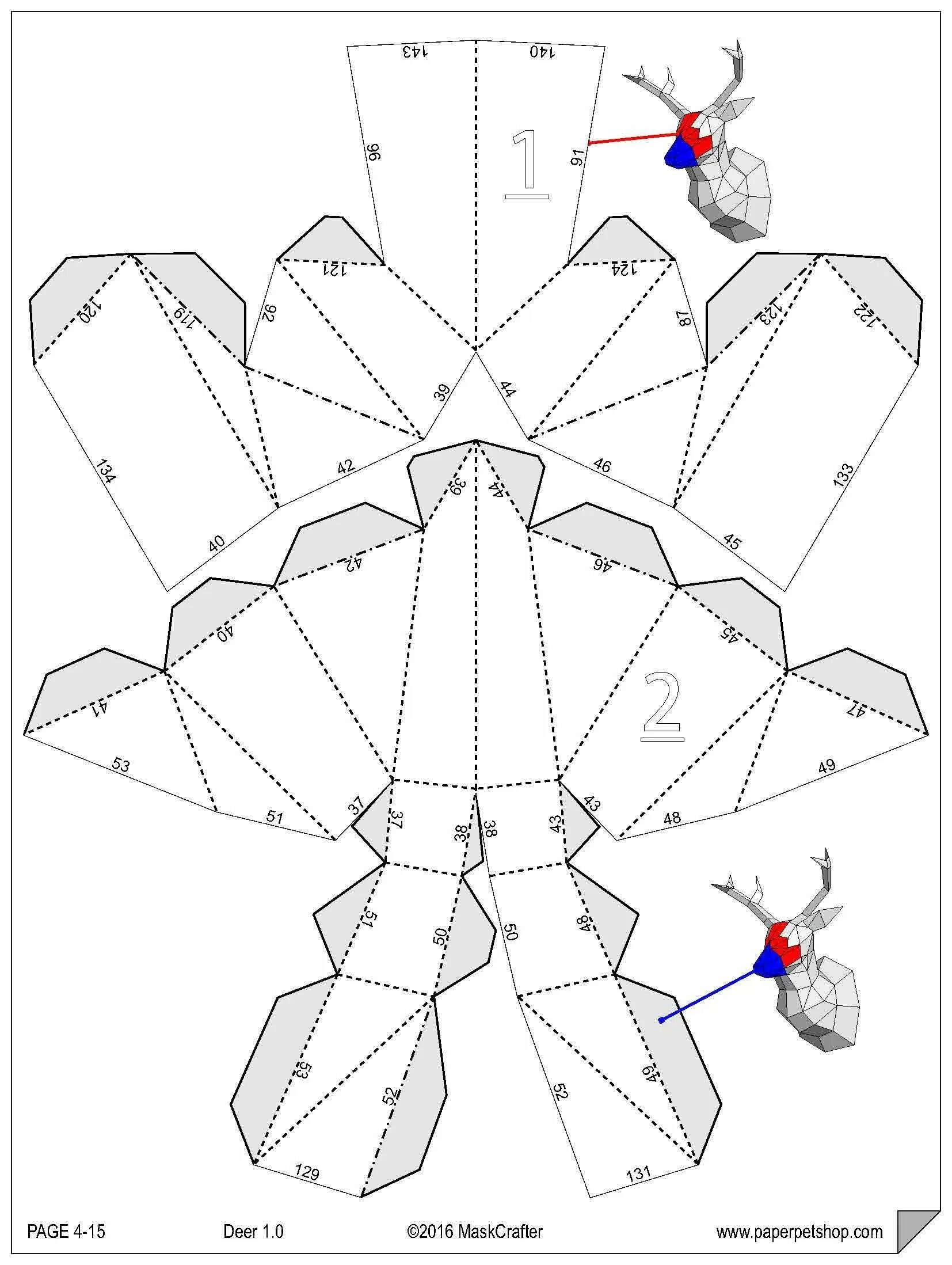 Паперкрафт олень схема. Развертка оленя. Полигональные фигуры из бумаги схемы. Развертка объемного оленя. Паперкрафт олень схема.