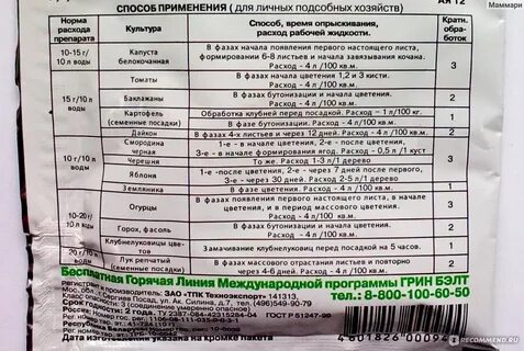 Цветень инструкция по применению