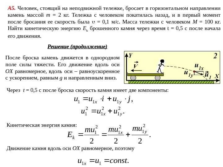 Время движения шарика. Масса тележки. Тележка массой 120 кг. Колебание подвешенного груза. Движение вдоль горизонтальной оси.