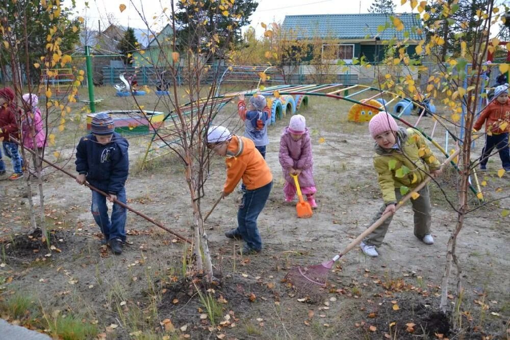 Труд сентябрь. Уборка в саду осенью. уборка территории детского сада. уборка в саду весной. труд в саду.
