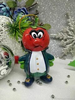 Елочная игрушка помидор