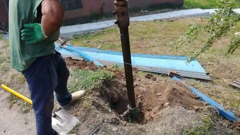 Пробурить под столбы