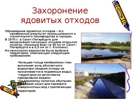 Захоронение токсичных отходов в густонаселенных районах