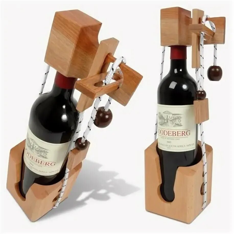 Сувенирной вино. Сувениры для вина. Подарок бутылка вина головоломка. Головоломка для бутылки вина. Держатель для бутылки головоломка.