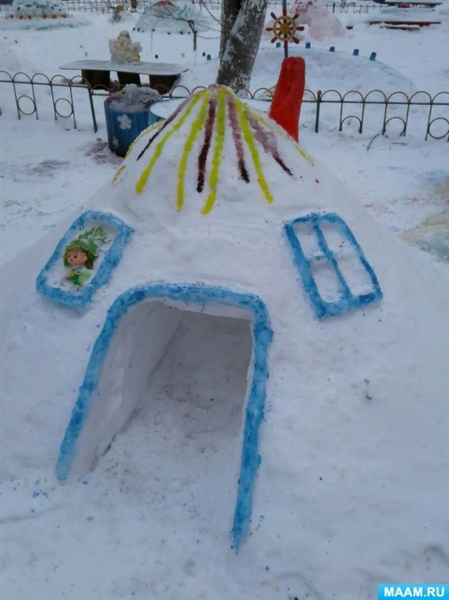 Зимние участки тема