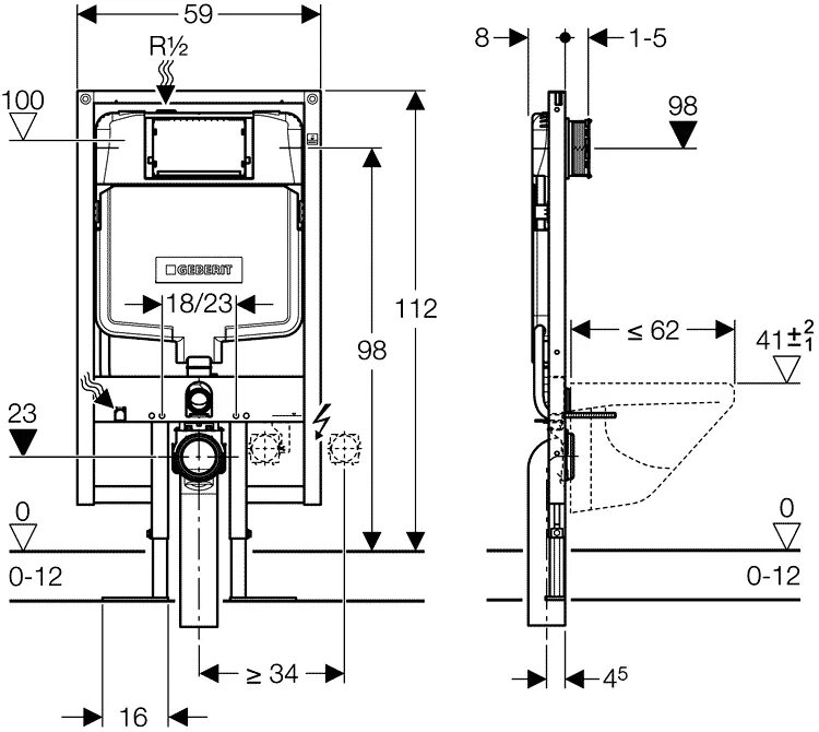 Система инсталляции для унитазов Geberit Sigma 8 111.796.00.1. Подвесной унитаз для инсталляции Geberit 111.796.00.1 Duofix. Инсталляция Geberit Duofix Sigma 8. Инсталляция Geberit Sigma 8.