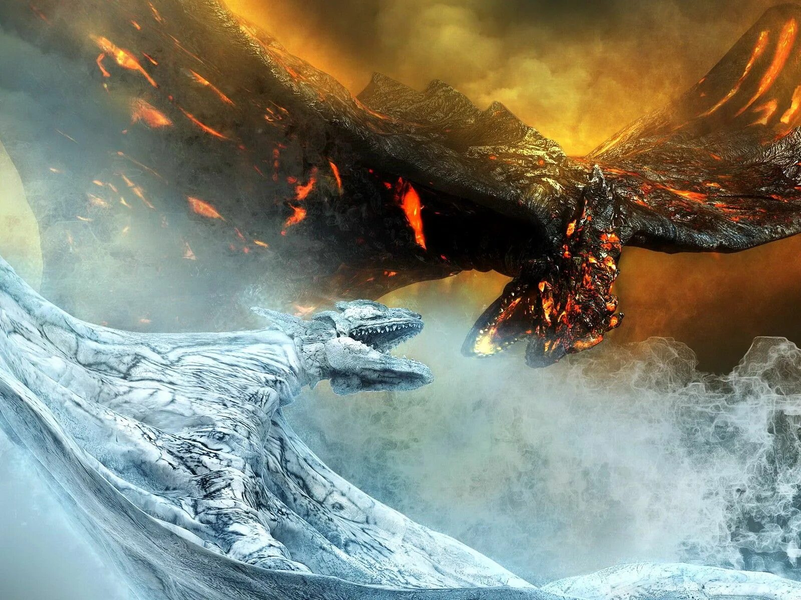 Ice and fire dragons